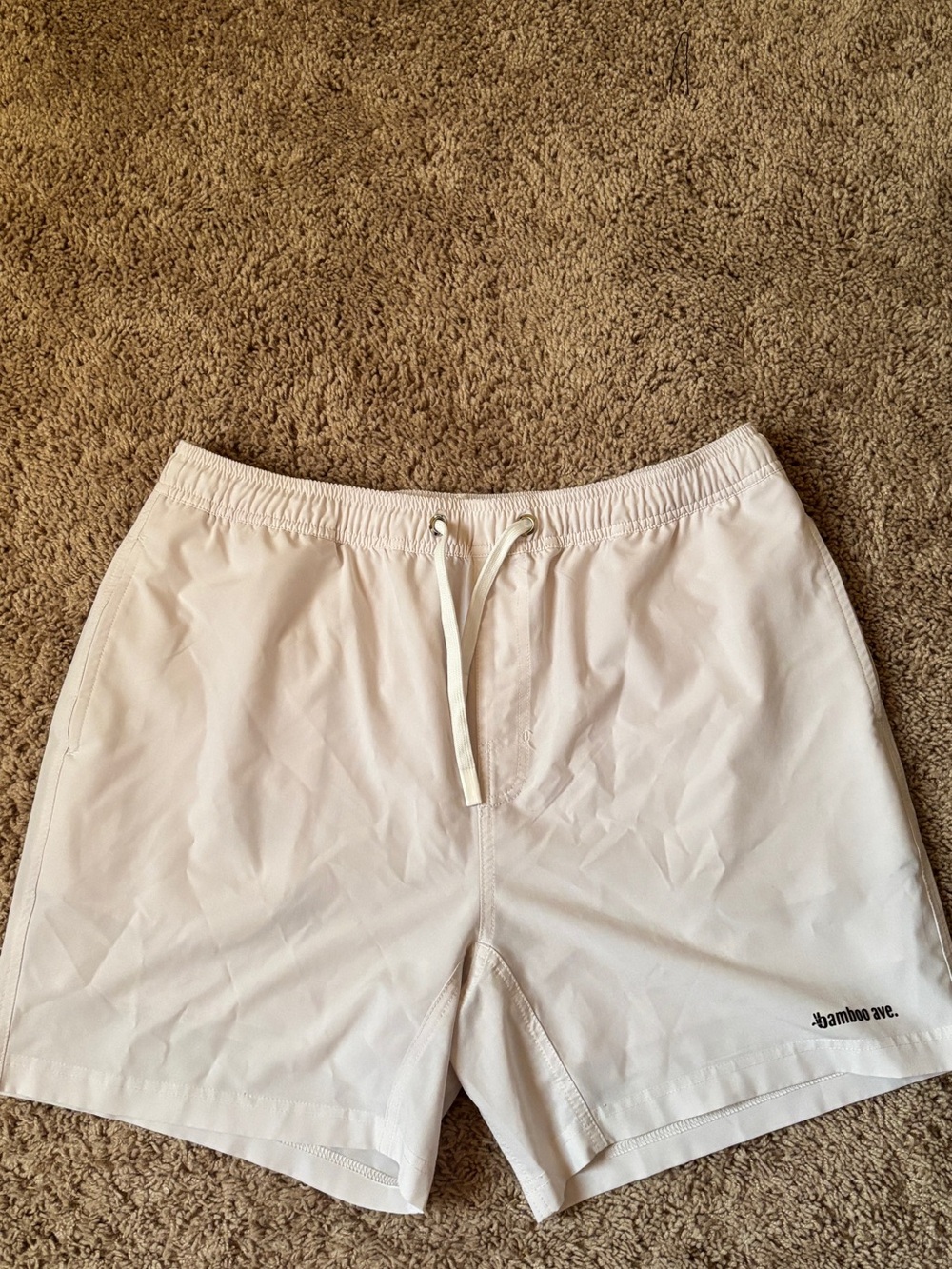 On Running White Athletic Shorts with Drawstring